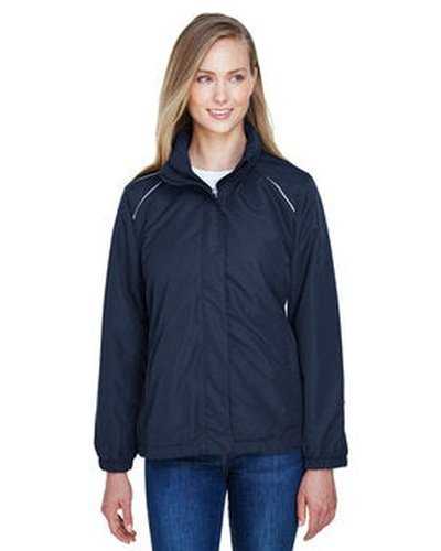 Core 365 78224 Ladies' Profile Fleece-Lined All-Season Jacket - Navy - HIT a Double
