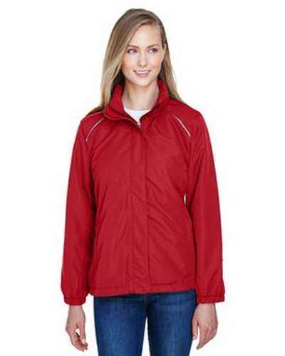 Core 365 78224 Ladies&#39; Profile Fleece-Lined All-Season Jacket - Red - HIT a Double