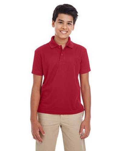 Core 365 88181Y Youth Origin Performance Pique Polo - Red - HIT a Double