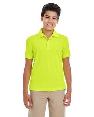 Core 365 88181Y Youth Origin Performance Pique Polo - Safety Yellow - HIT a Double