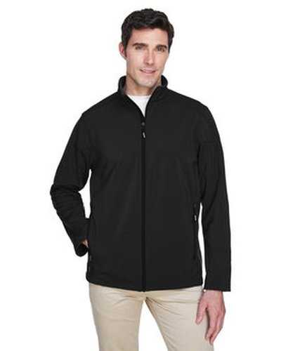 Core 365 88184 Men's Cruise Two-Layer Fleece Bonded SoftShell Jacket - Black - HIT a Double