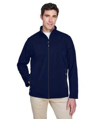 Core 365 88184 Men's Cruise Two-Layer Fleece Bonded SoftShell Jacket - Navy - HIT a Double