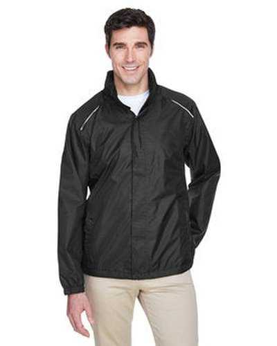 Core 365 88185 Men's Climate Seam-Sealed Lightweight Variegated Ripstop Jacket - Black - HIT a Double