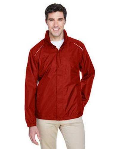 Core 365 88185 Men's Climate Seam-Sealed Lightweight Variegated Ripstop Jacket - Red - HIT a Double