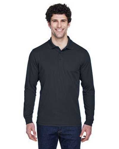 Core 365 88192T Men&#39;s Tall Pinnacle Performance Long-Sleeve Pique Polo - Carbon - HIT a Double