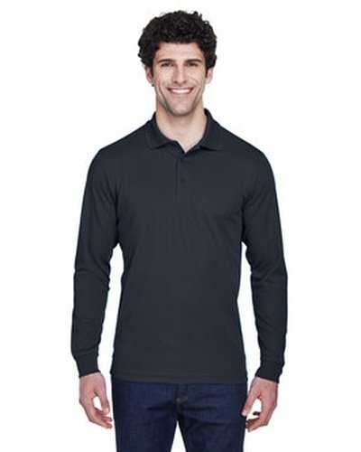 Core 365 88192T Men's Tall Pinnacle Performance Long-Sleeve Pique Polo - Carbon - HIT a Double