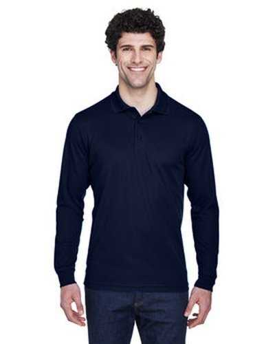 Core 365 88192T Men&#39;s Tall Pinnacle Performance Long-Sleeve Pique Polo - Navy - HIT a Double