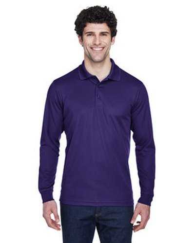 Core 365 88192 Men's Pinnacle Performance Long-Sleeve Pique Polo - Campus Purple - HIT a Double