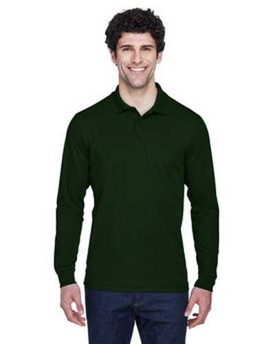 Core 365 88192 Men's Pinnacle Performance Long-Sleeve Pique Polo - Forest - HIT a Double