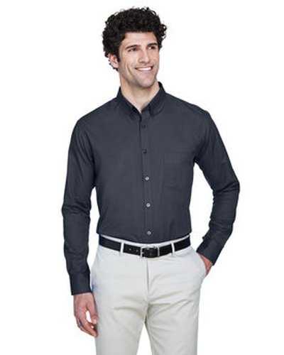 Core 365 88193 Men&#39;s Operate Long-Sleeve Twill Shirt - Carbon - HIT a Double
