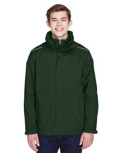 Core 365 88205 Men's Region 3-In-1 Jacket with Fleece Liner - Forest - HIT a Double