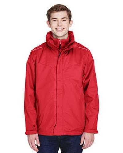 Core 365 88205 Men's Region 3-In-1 Jacket with Fleece Liner - Red - HIT a Double
