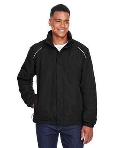 Core 365 88224T Men's Tall Profile Fleece-Lined All-Season Jacket - Black - HIT a Double