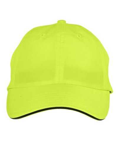Core 365 CE001 Adult Pitch Performance Cap - Safety Yellow - HIT a Double