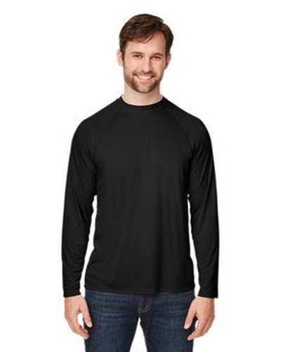 Core 365 CE110 Unisex ULIGHTra Uvp Long-Sleeve Raglan T-Shirt - Black - HIT a Double