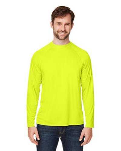 Core 365 CE110 Unisex ULIGHTra Uvp Long-Sleeve Raglan T-Shirt - Safety Yellow - HIT a Double