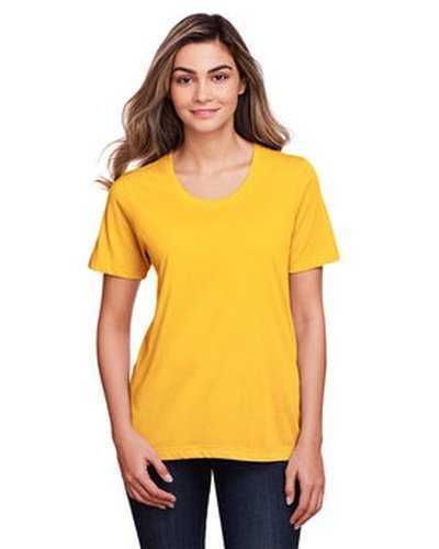 Core 365 CE111W Ladies' Fusion Chromasoft Performance T-Shirt - Campus Gold - HIT a Double