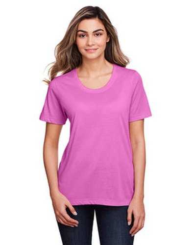 Core 365 CE111W Ladies&#39; Fusion Chromasoft Performance T-Shirt - Charity Pink - HIT a Double