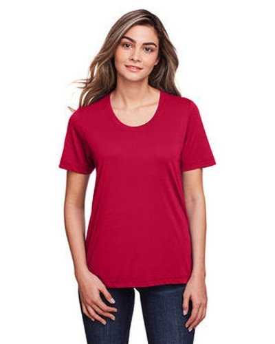 Core 365 CE111W Ladies&#39; Fusion Chromasoft Performance T-Shirt - Red - HIT a Double