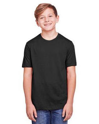 Core 365 CE111Y Youth Fusion Chromasoft Performance T-Shirt - Black - HIT a Double