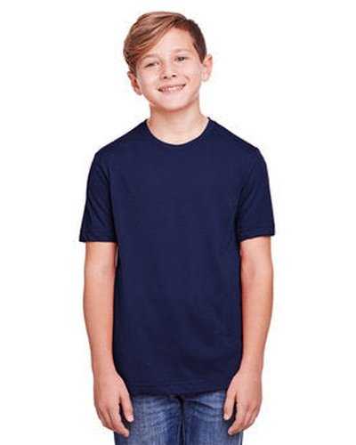 Core 365 CE111Y Youth Fusion Chromasoft Performance T-Shirt - Navy - HIT a Double