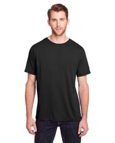 Core 365 CE111 Adult Fusion Chromasoft Performance T-Shirt - Black - HIT a Double