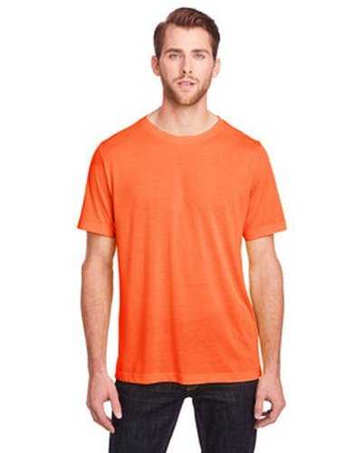 Core 365 CE111 Adult Fusion Chromasoft Performance T-Shirt - Campus Orange - HIT a Double