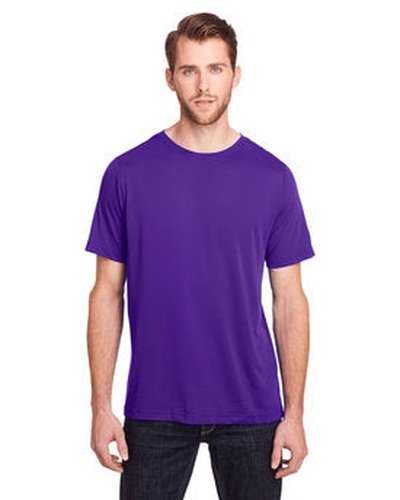 Core 365 CE111 Adult Fusion Chromasoft Performance T-Shirt - Campus Purple - HIT a Double