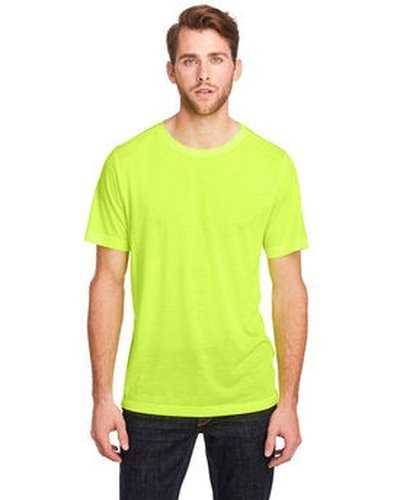Core 365 CE111 Adult Fusion Chromasoft Performance T-Shirt - Safety Yellow - HIT a Double