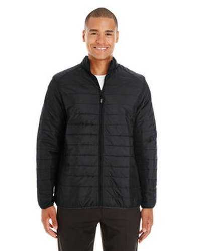 Core 365 CE700T Men's Tall Prevail Packable Puffer - Black - HIT a Double