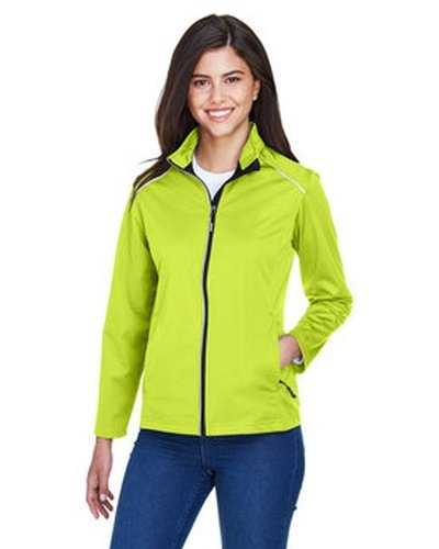 Core 365 CE708W Ladies&#39; Techno Lite Three-Layer Knit Tech-Shell - Safety Yellow - HIT a Double