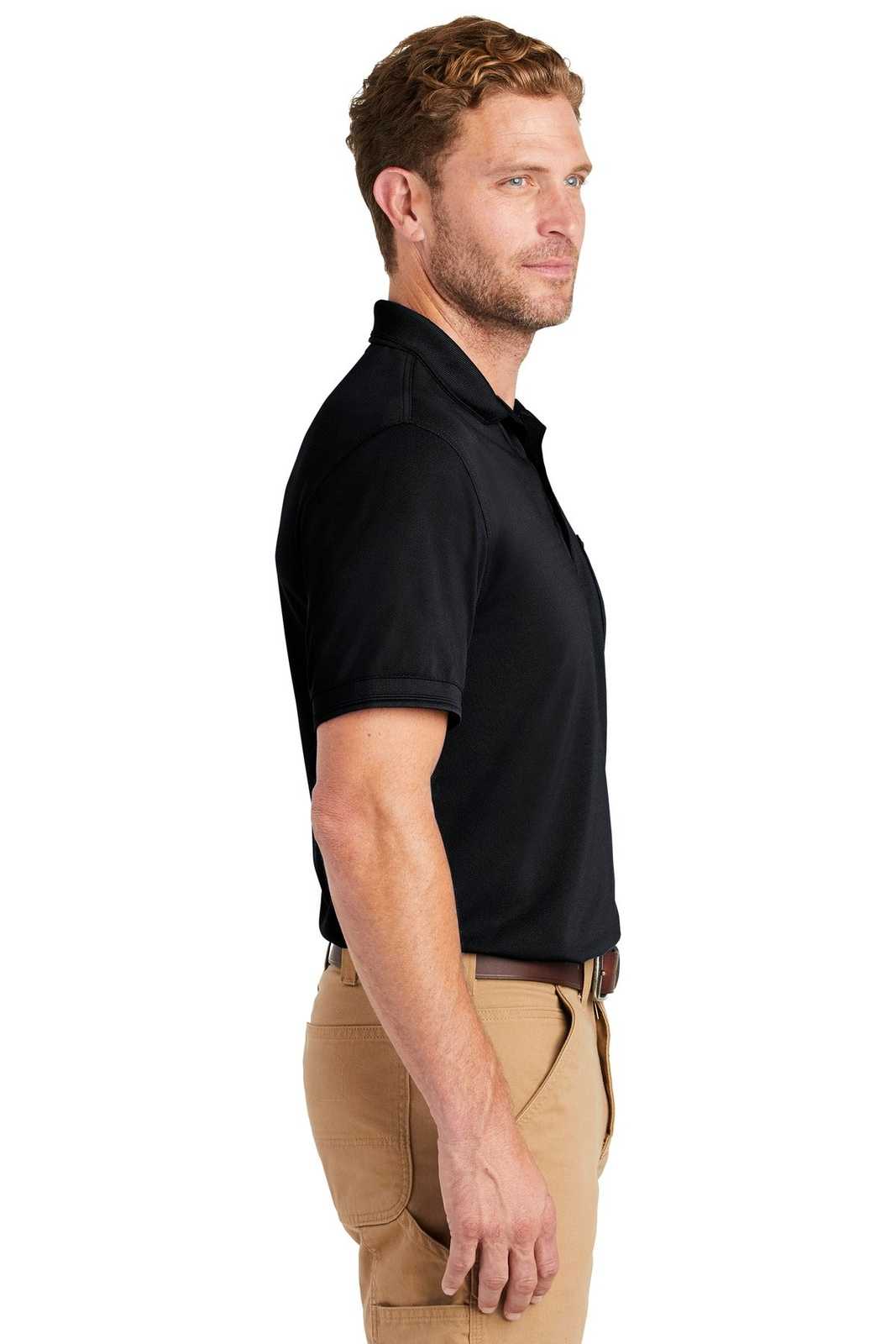 CornerStone CS4020P Industrial Snag-Proof Pique Pocket Polo - Navy Blue - HIT a Double - 3