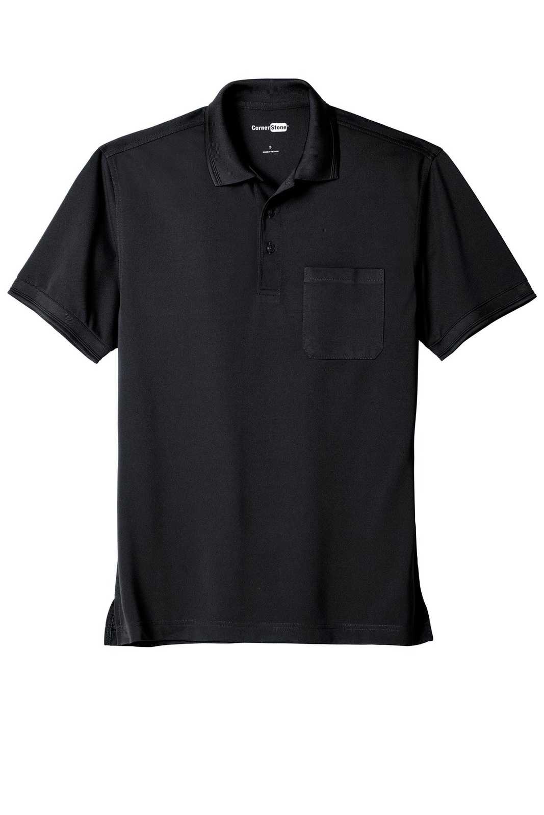CornerStone CS4020P Industrial Snag-Proof Pique Pocket Polo - Navy Blue - HIT a Double - 5