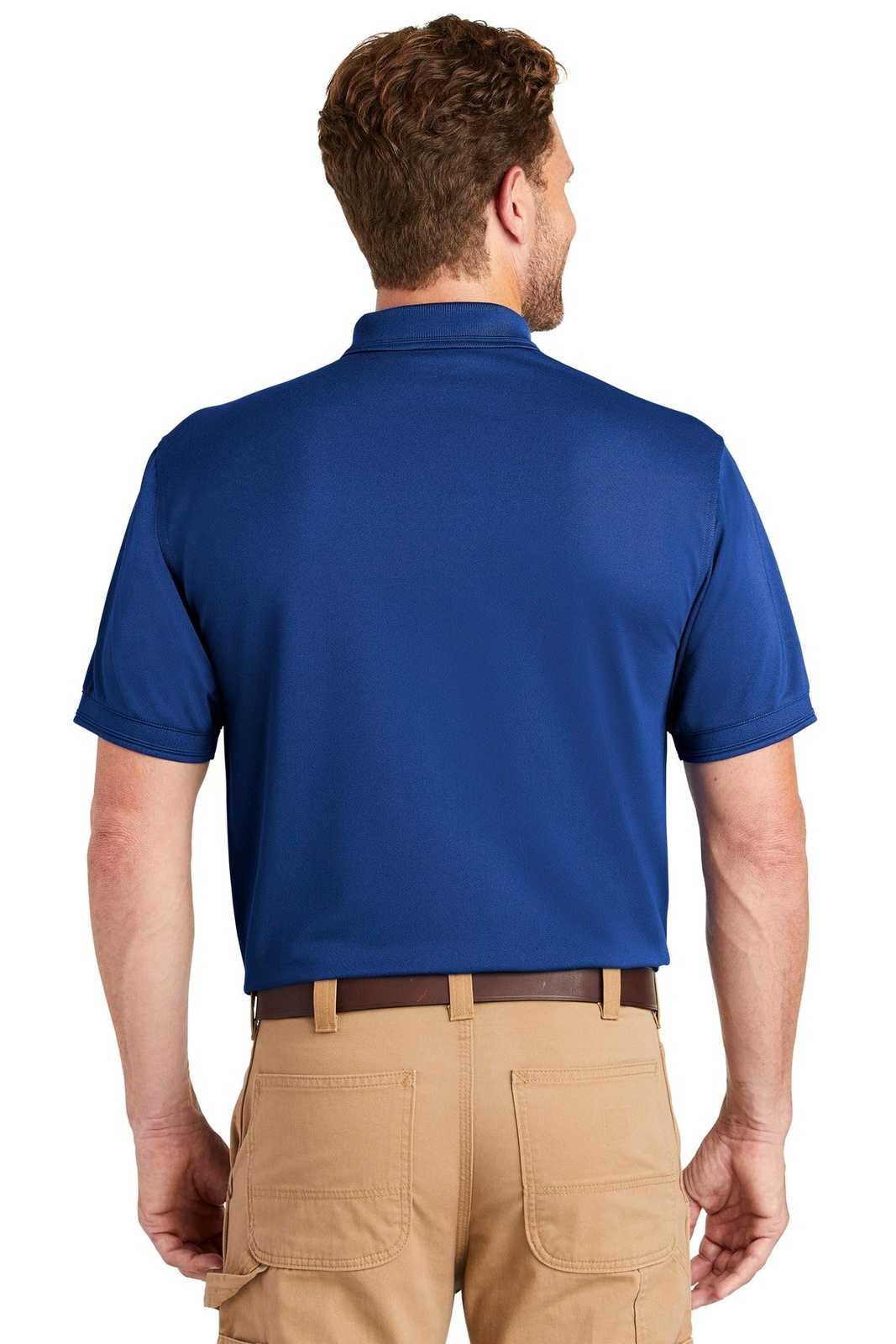 CornerStone CS4020P Industrial Snag-Proof Pique Pocket Polo - Royal - HIT a Double - 2