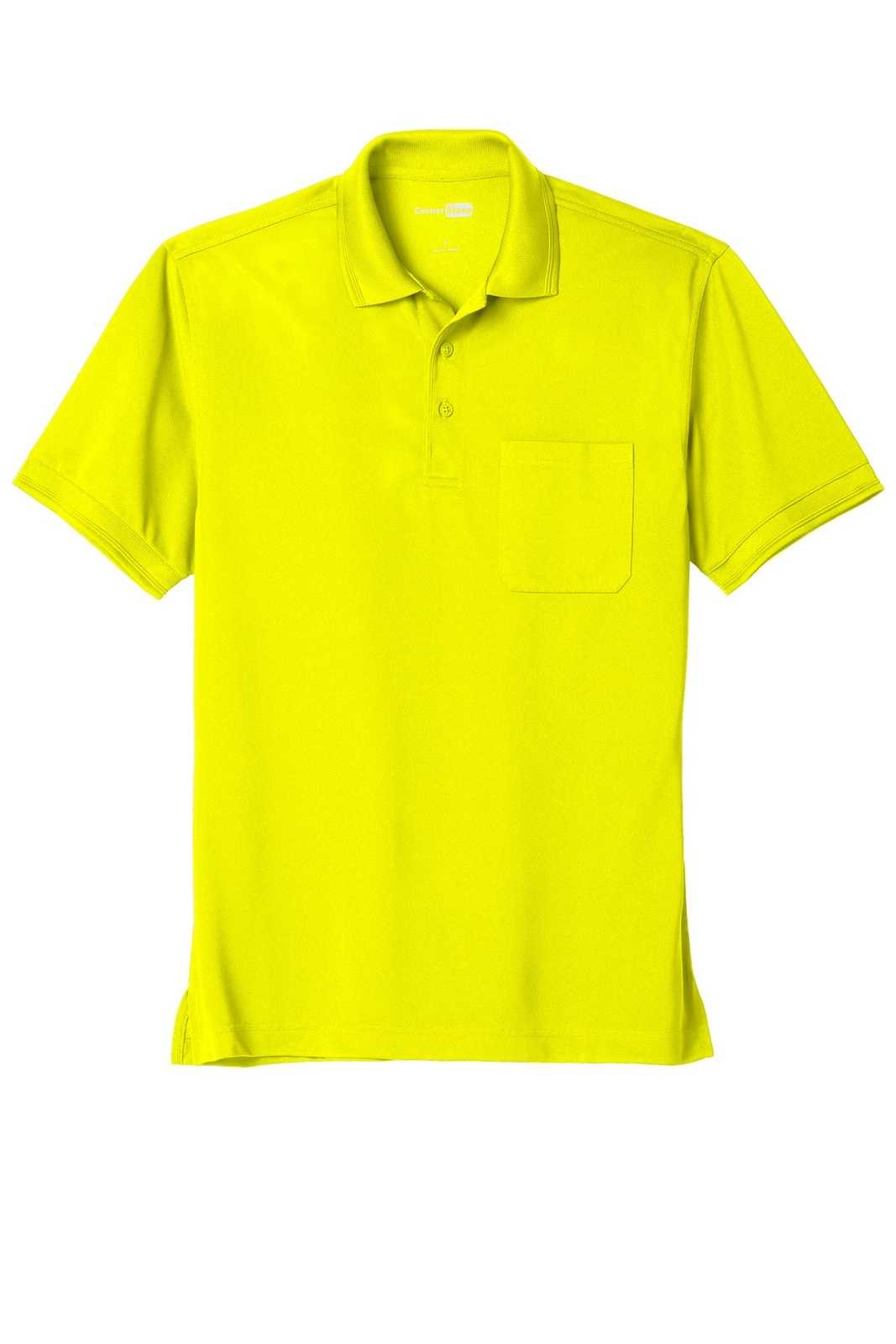 CornerStone CS4020P Industrial Snag-Proof Pique Pocket Polo - Safety Yellow - HIT a Double - 5