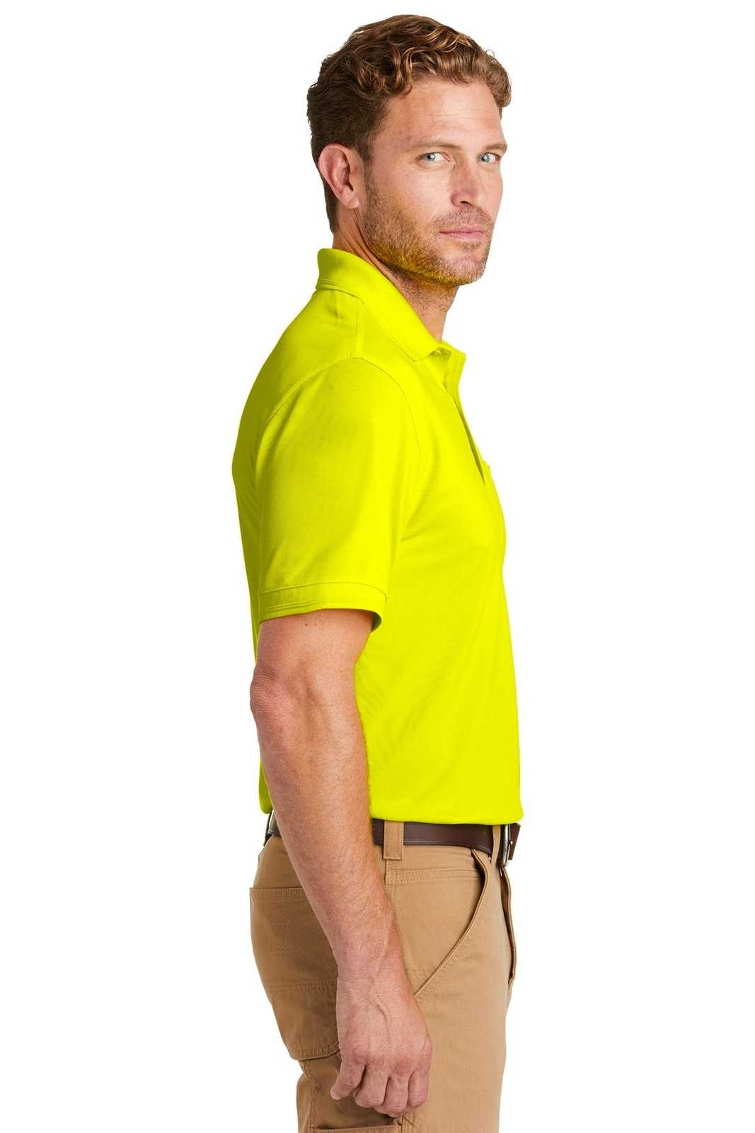 CornerStone CS4020P Industrial Snag-Proof Pique Pocket Polo - Safety Yellow - HIT a Double - 3