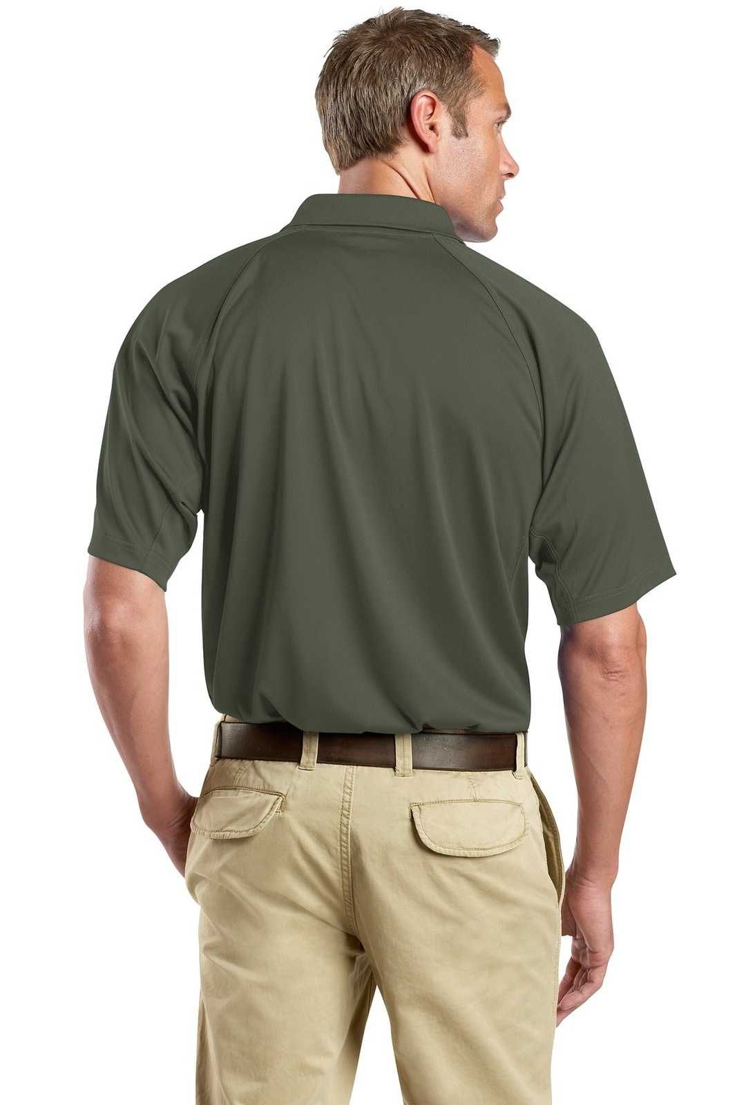 CornerStone CS410 Select Snag-Proof Tactical Polo - Tactical Green - HIT a Double - 2
