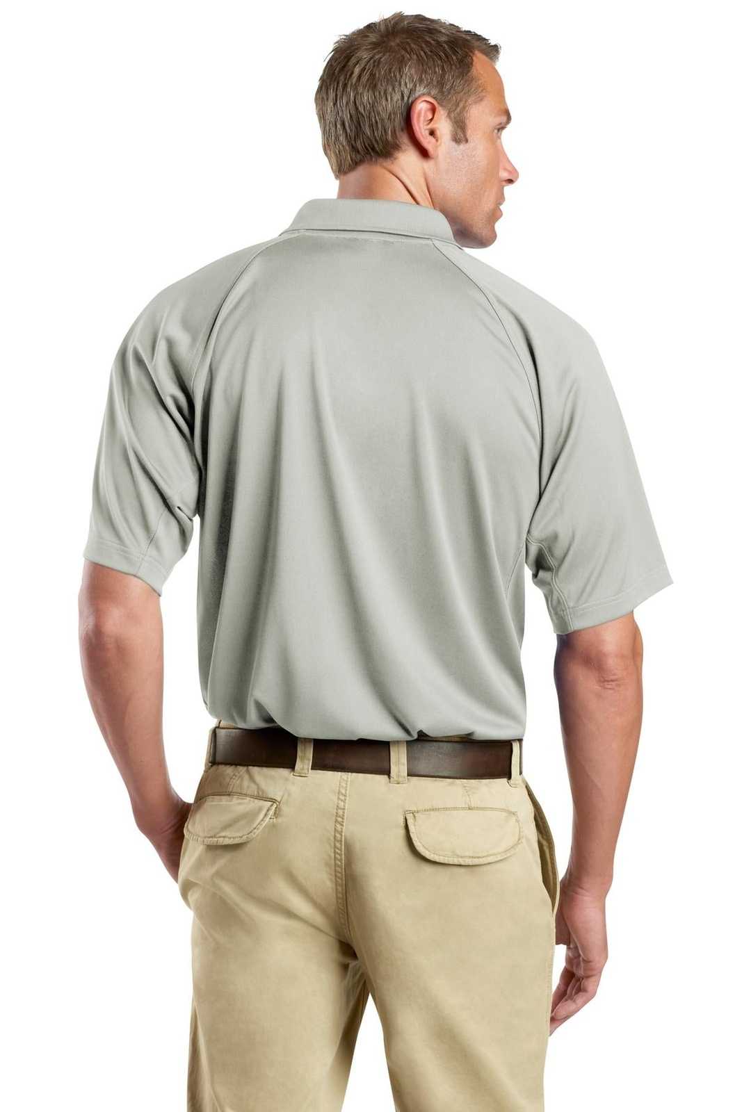 CornerStone CS410 Select Snag-Proof Tactical Polo - Light Gray - HIT a Double - 2