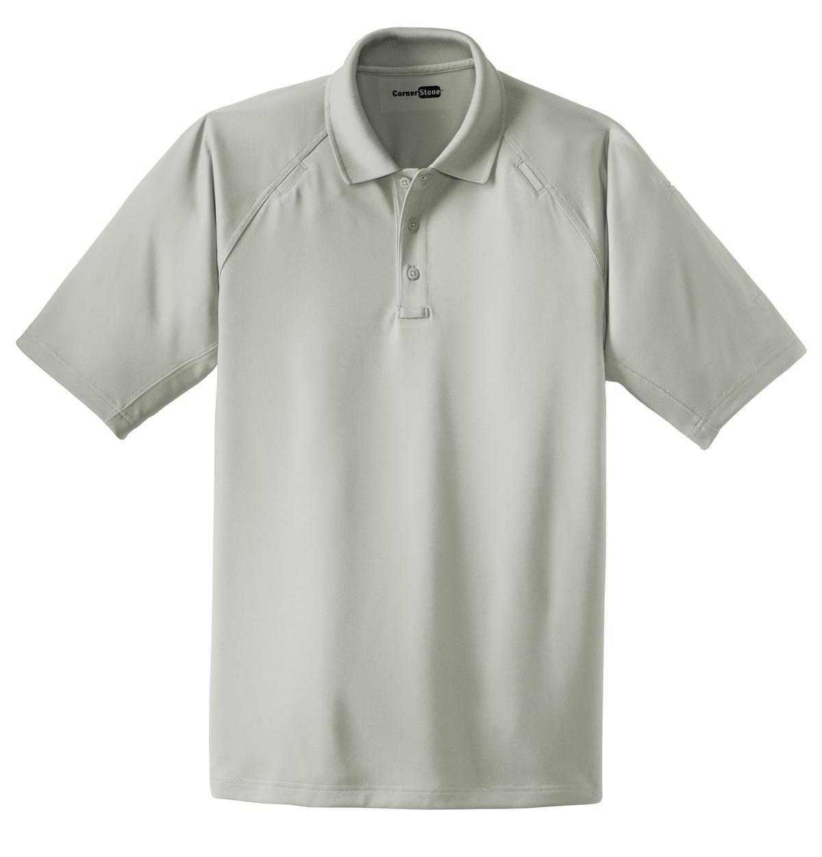 CornerStone CS410 Select Snag-Proof Tactical Polo - Light Gray - HIT a Double - 4