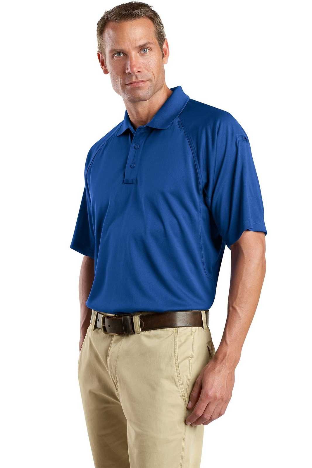 CornerStone CS410 Select Snag-Proof Tactical Polo - Royal - HIT a Double - 3