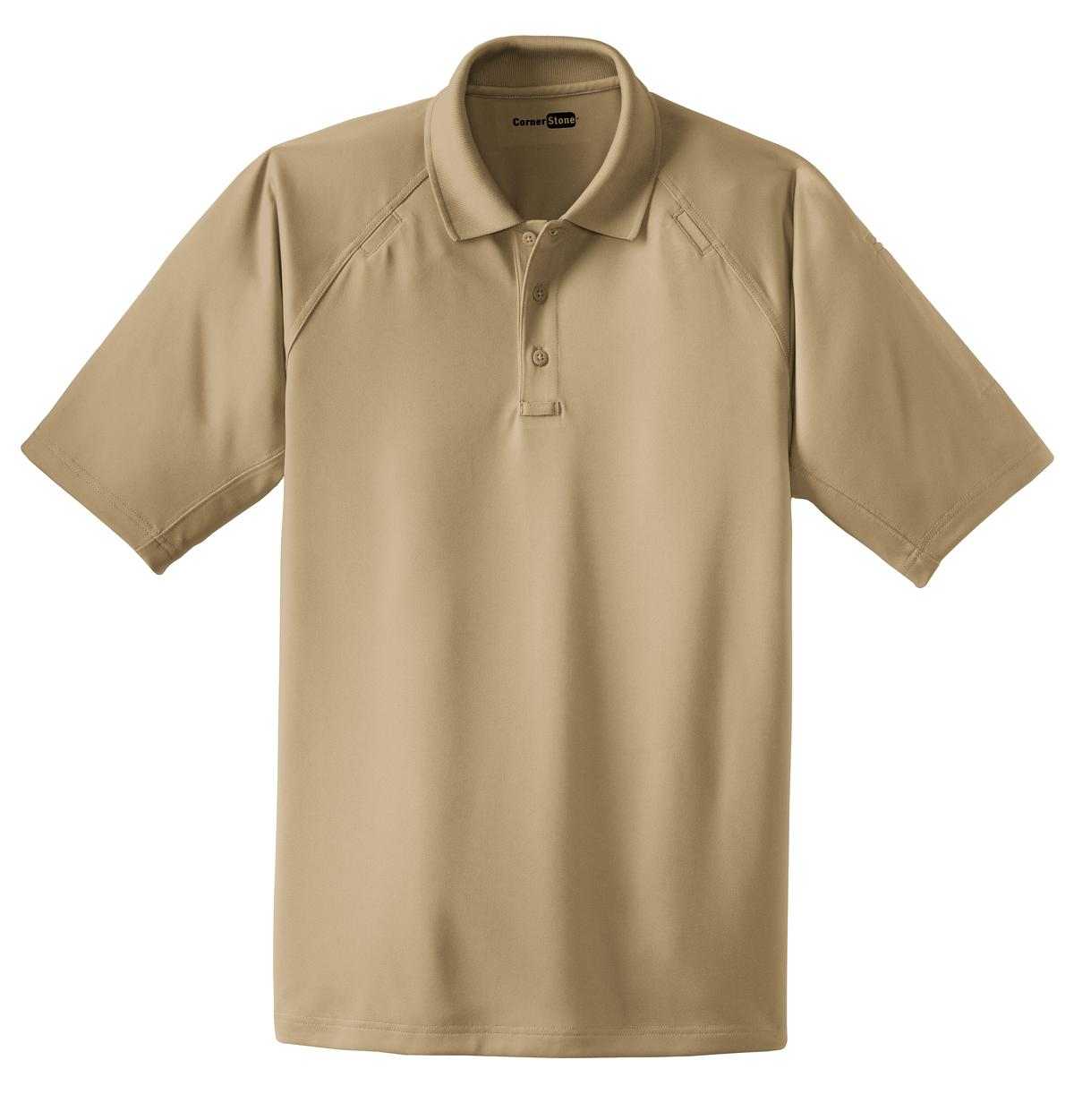 CornerStone CS410 Select Snag-Proof Tactical Polo - Tan - HIT a Double - 2