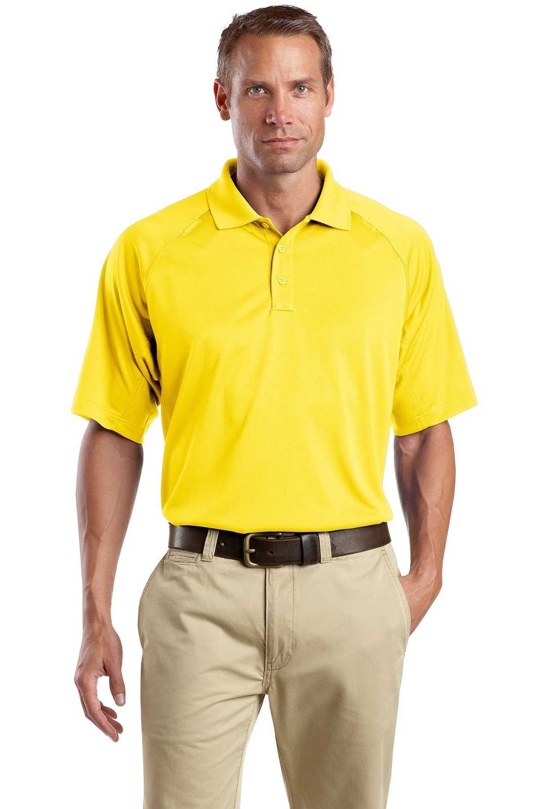 CornerStone CS410 Select Snag-Proof Tactical Polo - Yellow - HIT a Double - 1