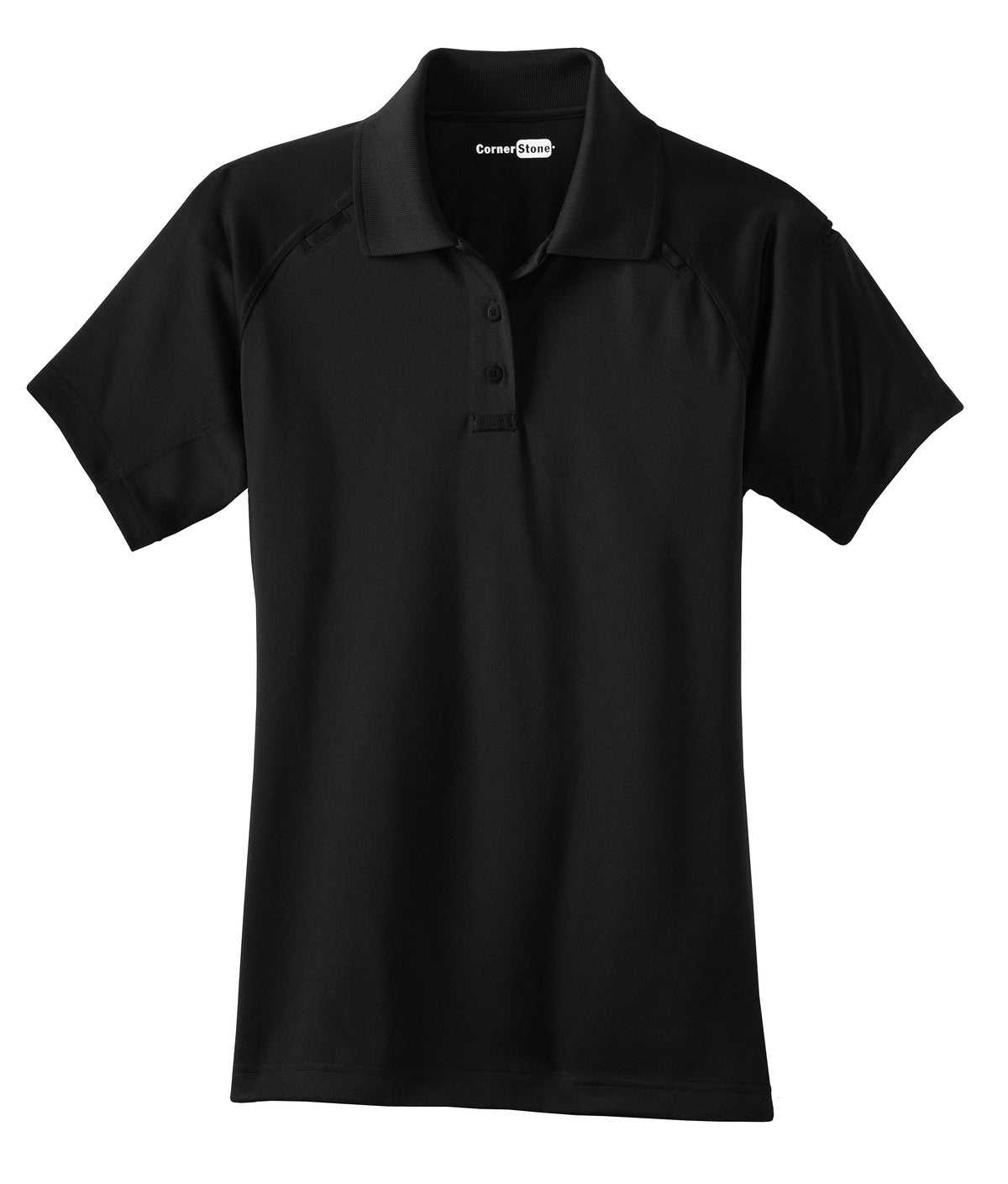 CornerStone CS411 Ladies Select Snag-Proof Tactical Polo - Black - HIT a Double - 5