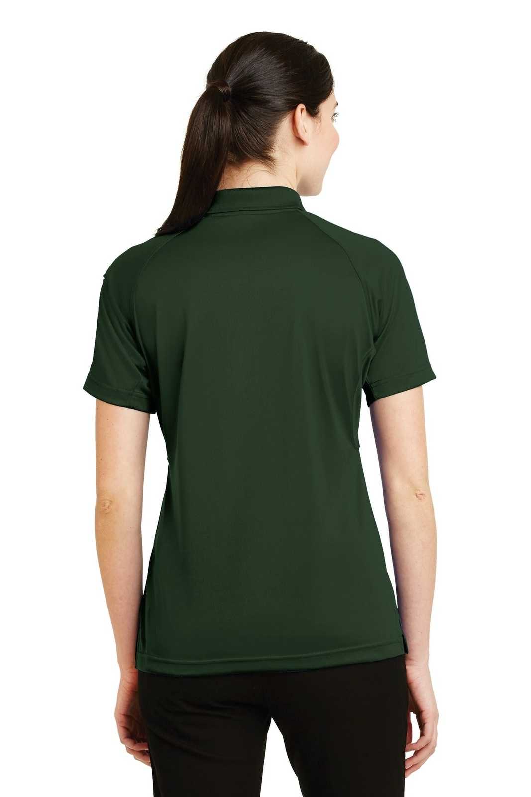 CornerStone CS411 Ladies Select Snag-Proof Tactical Polo - Dark Green - HIT a Double - 2