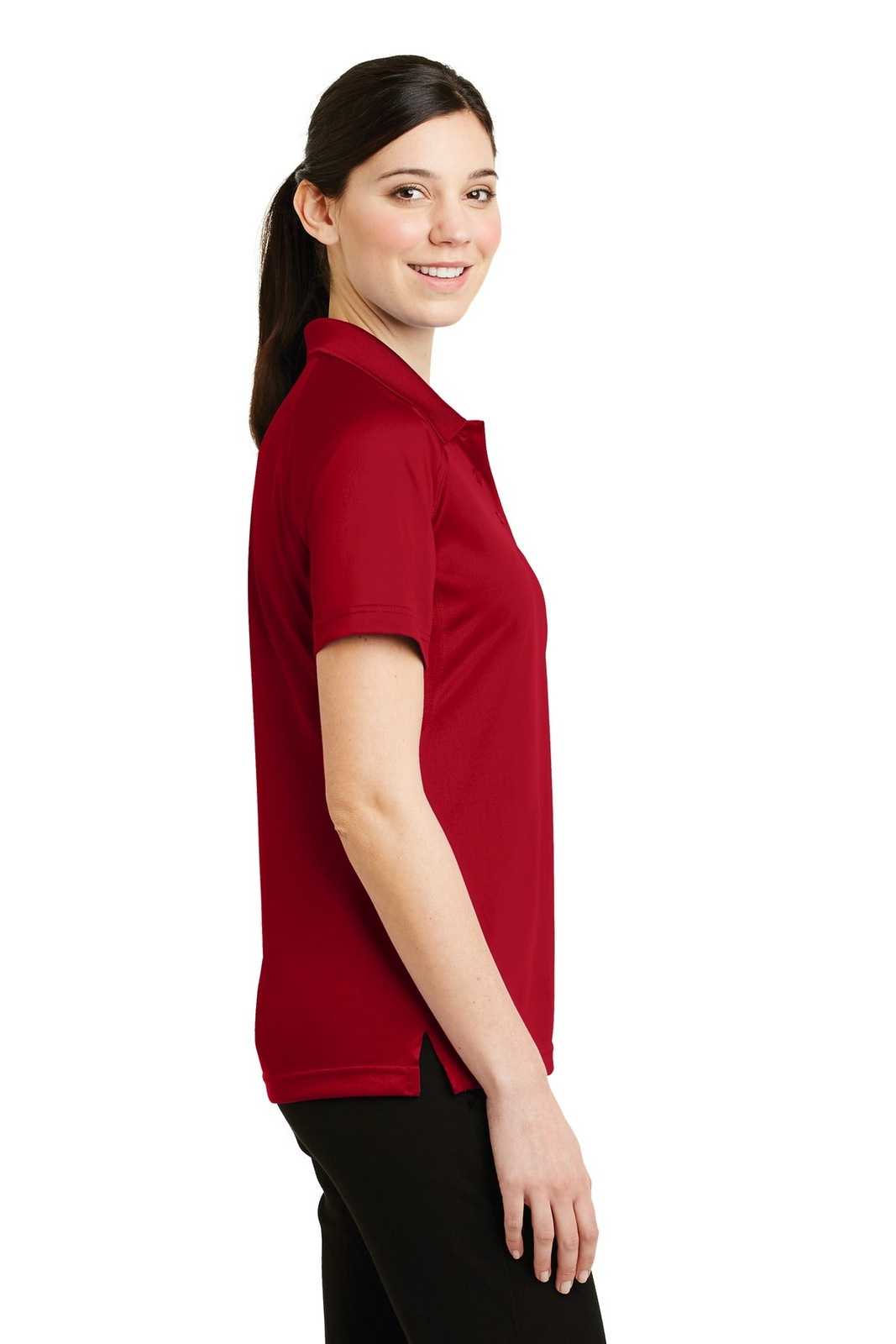 CornerStone CS411 Ladies Select Snag-Proof Tactical Polo - Red - HIT a Double - 3