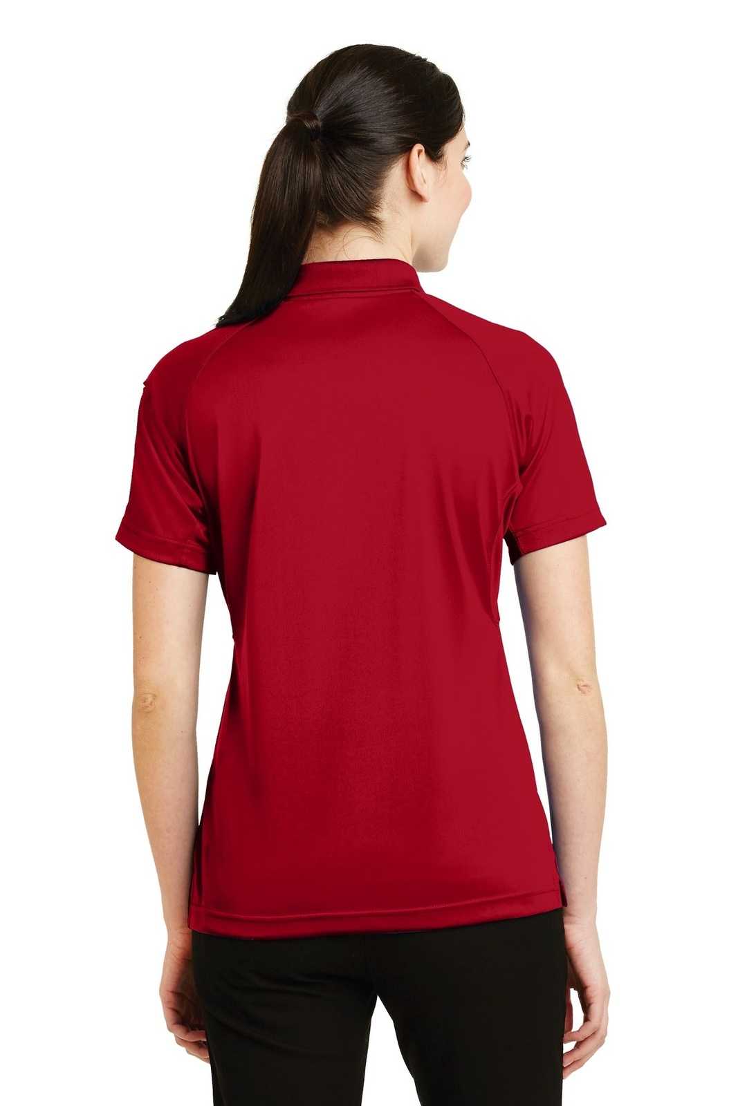 CornerStone CS411 Ladies Select Snag-Proof Tactical Polo - Red - HIT a Double - 2