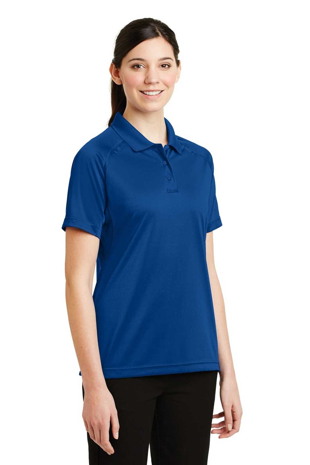 CornerStone CS411 Ladies Select Snag-Proof Tactical Polo - Royal - HIT a Double - 4
