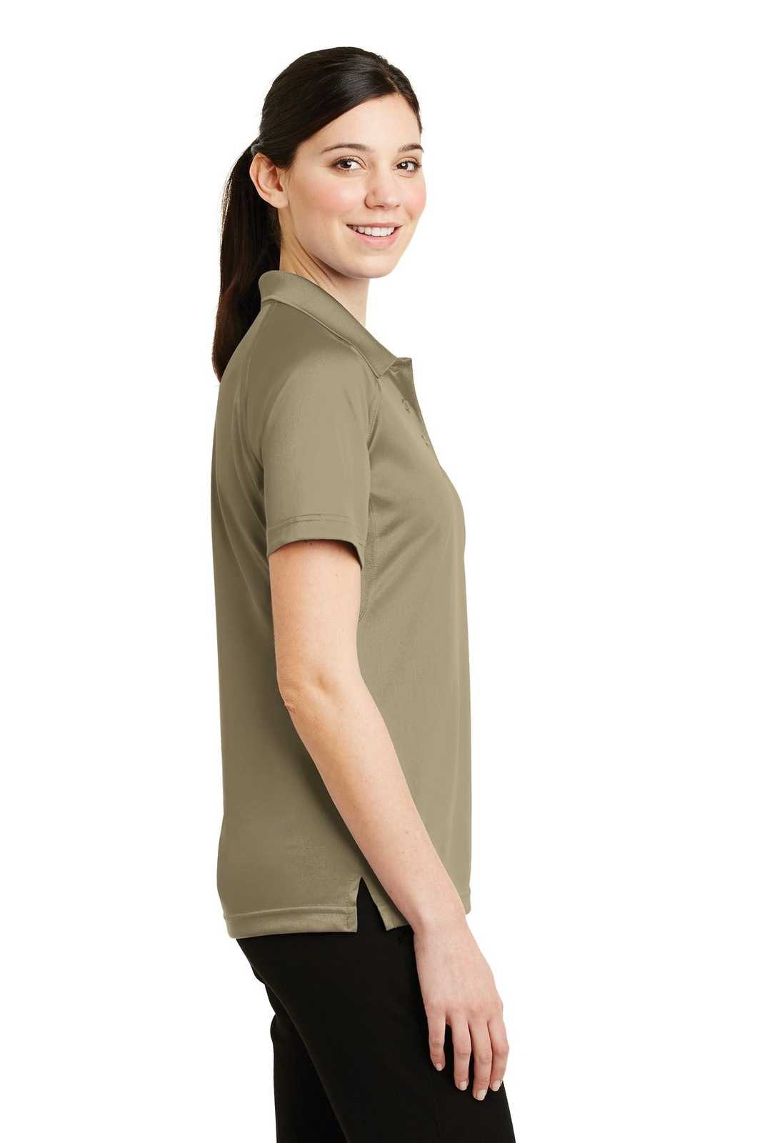 CornerStone CS411 Ladies Select Snag-Proof Tactical Polo - Tan - HIT a Double - 3