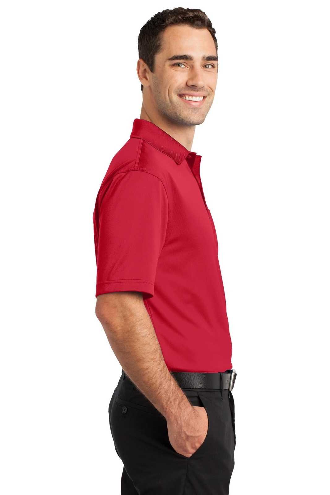 CornerStone CS412P Select Snag-Proof Pocket Polo - Red - HIT a Double - 3