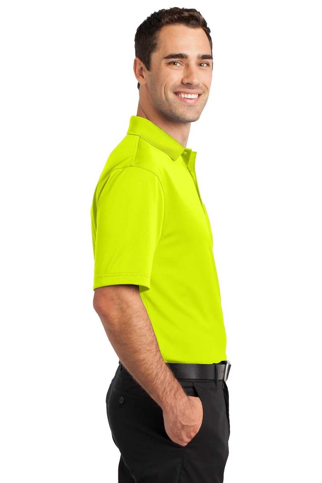 CornerStone CS412P Select Snag-Proof Pocket Polo - Safety Yellow - HIT a Double - 3